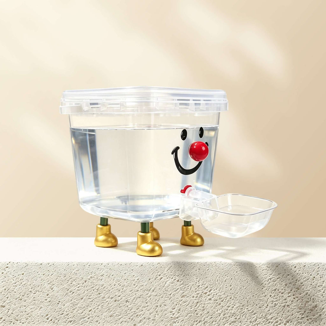 Cat food bowl setup with a happy cat and owner enjoying mealtime together in a cozy living room.