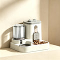 Automatic pet feeding and drinking fountain