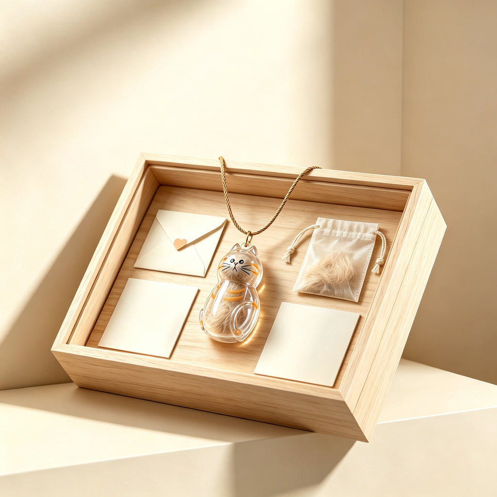 Pet hair keepsake pendant