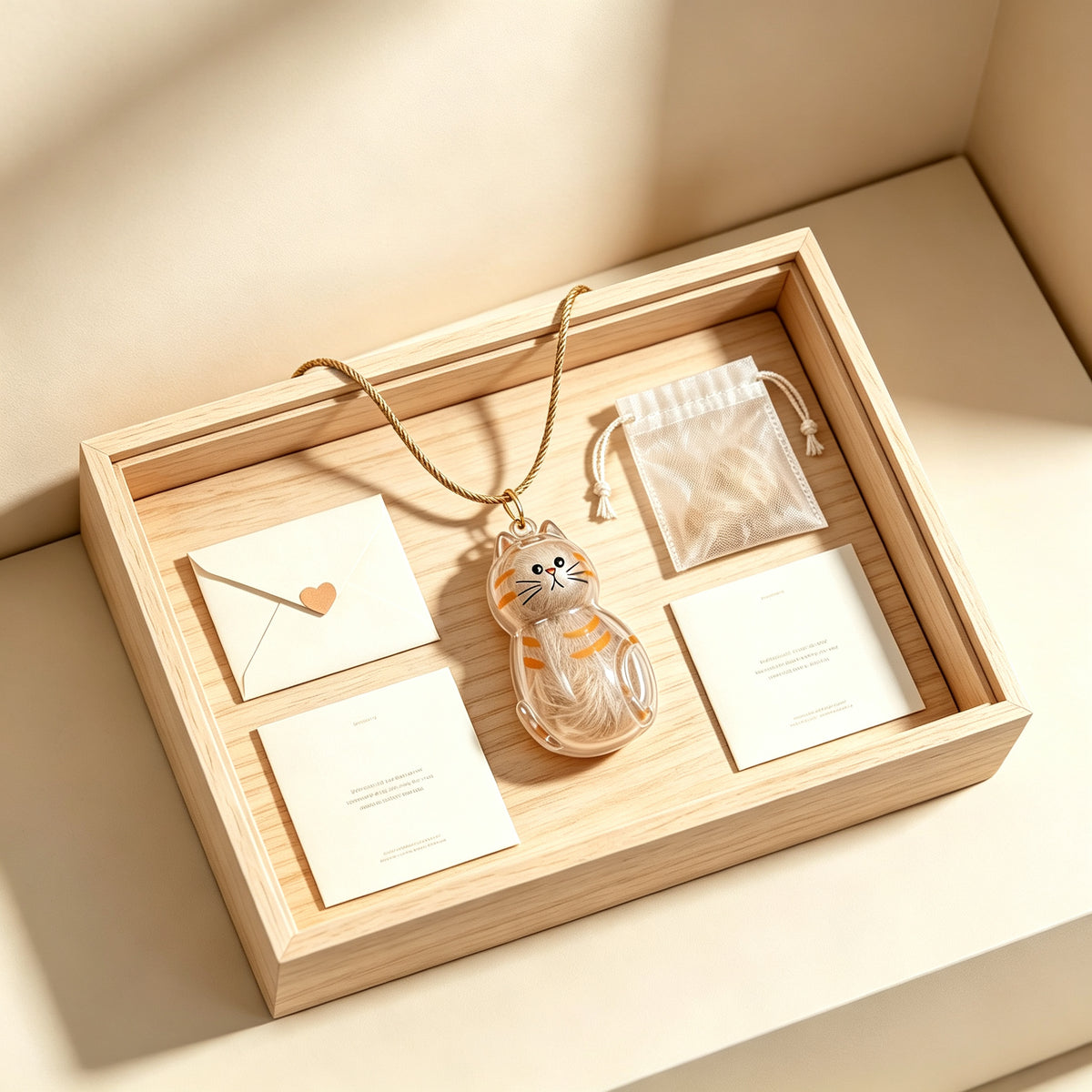 Pet hair keepsake pendant